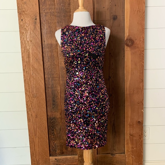 Alice and Olivia Mona Mini Sequin Dress 0-2 NYE - Picture 2 of 5
